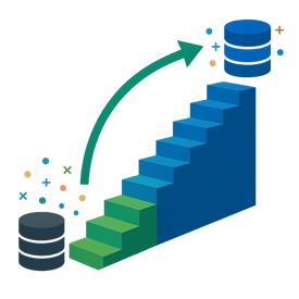 10 steps to cleaner data make a grpahic that has not text a conceptual image of steps in cleaning datam use colors 0064AF 0083BC 181919 40D300 and complimentary colors-1